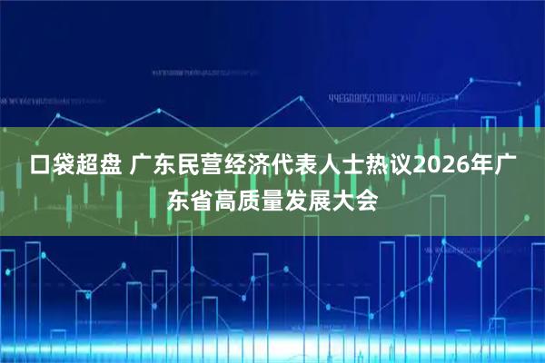 口袋超盘 广东民营经济代表人士热议2026年广东省高质量发展大会